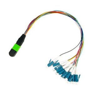 كابل 12 Fiber MPO Female إلى LC UPC متعدد الأوضاع (LSZH)