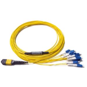 كابلات هارنس 12 كور MPO/MTP إلى LC لألياف بصرية من نوع OS2 - حلول عالية الكثافة للشبكات الحديثة