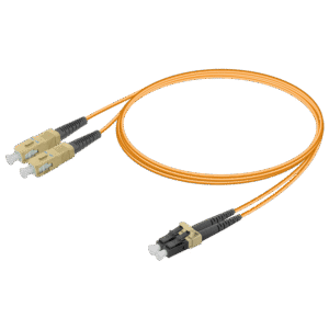 كابل باتش دوبلكس SC/UPC-LC/UPC متعدد الأنماط G651.OM1 بقطر 2.0×4.1مم - كابلات الألياف البصرية عالية الأداء