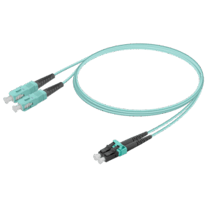 كابل باتش دوبلكس SC/UPC-LC/UPC متعدد الأنماط من نوع G651.OM3 بقياس 2.0×4.1مم - حلول اتصالات فائقة السرعة