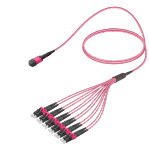 كابل Female MTP Elite إلى LC/UPC Fanout | Base-12 | ألياف متعددة الأنماط