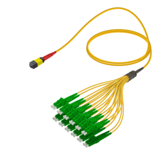 كابل Male MPO/MTP Elite إلى LC/APC بتفريع Base-24 - Single Mode