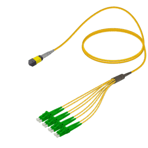 كابل توصيل MPO/MTP Elite ذكر إلى LC/APC Fanout - Base-8